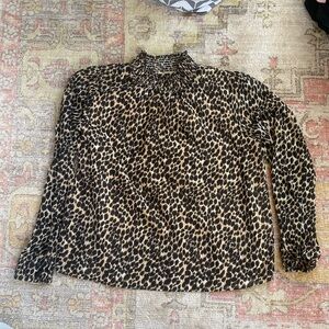 Leopard flowy top